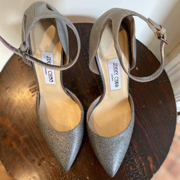 Jimmy Choo Kade techno glitter wedges - Picture 6 of 14